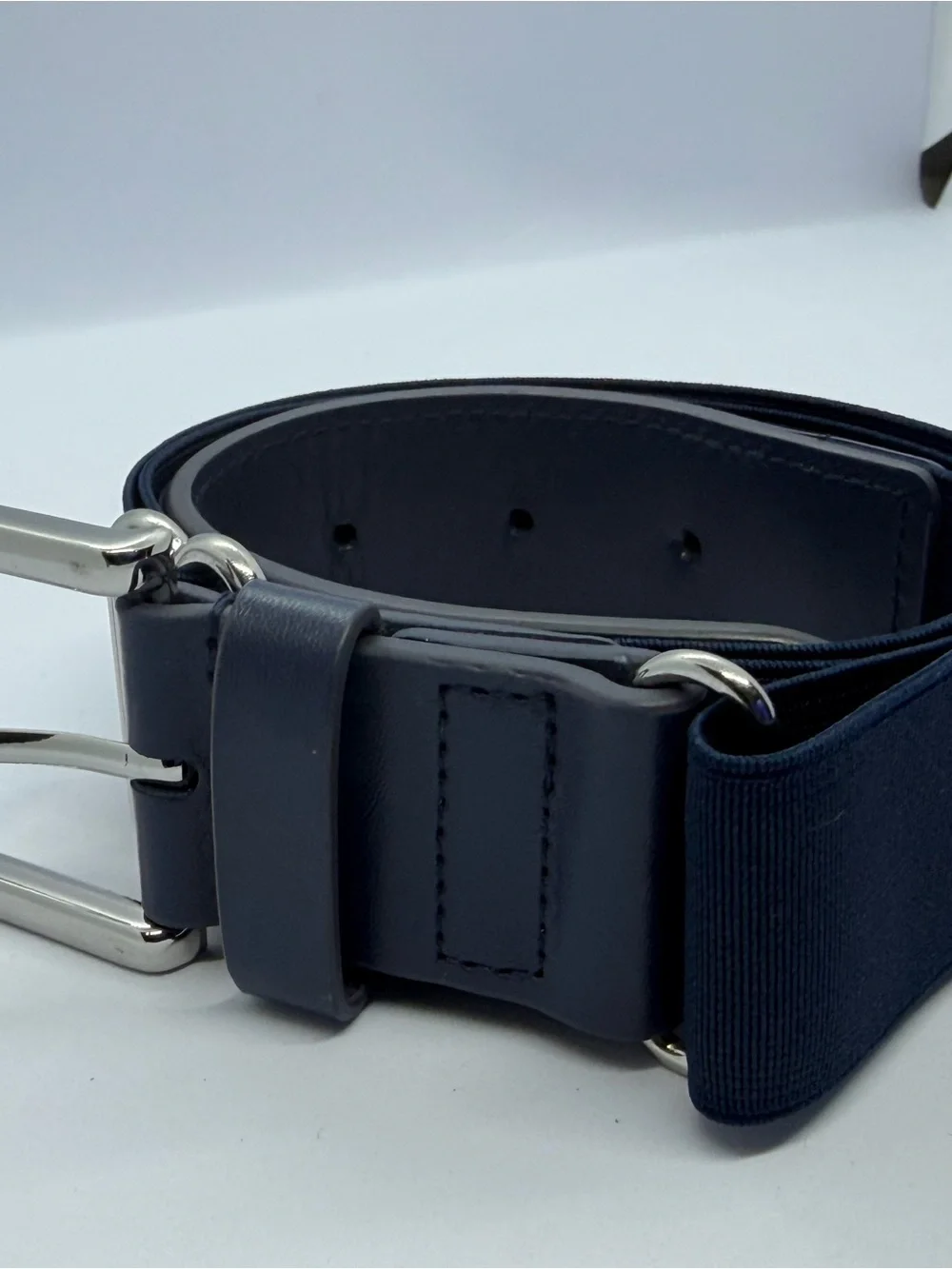 Under Armour Navy Kids Web Belt with Silver Buckle